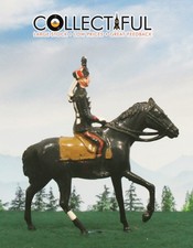 JOHILLCO - VINTAGE LEAD FIGURE - CAVALRY HUSSAR SOLDIER - BRITAINS SIZE   1100