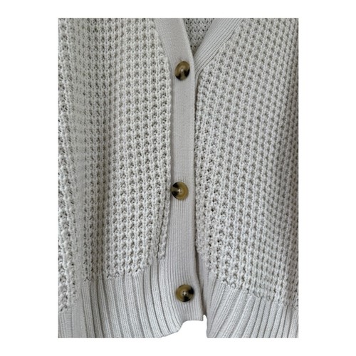 Cardigan maglione donna XXL Popsugar maglia manica lunga panna/bianco sporco - Foto 3 di 9