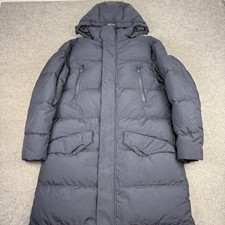 Herno Jacket Mens 46 Blue Laminar Gore-Tex Infinium Down Long Parka Puffer Coat
