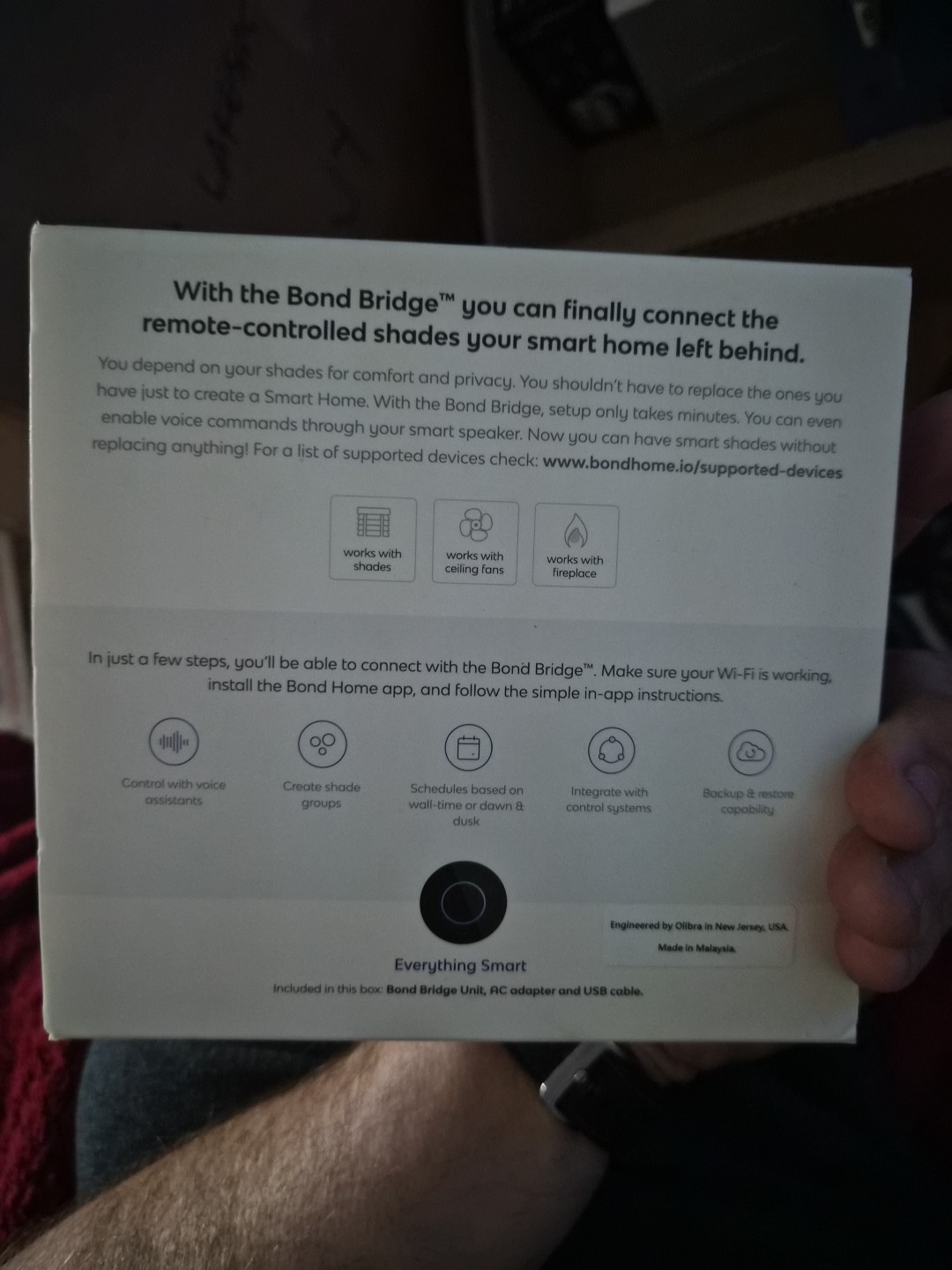 BOND BD-1000 Home Smart Automation Device | Works With Alexa And Google Home