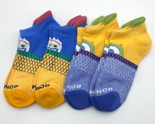 4 pairs Bombas Women's athletic Ankle Socks Honeycomb Size Med 2 Colors Mix