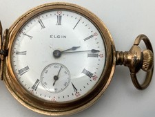1910 Elgin 0s Grade 354 Model 2 15J Gold Filled Hunter Pocket Watch