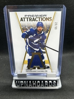 2025 UD Premier Nikita Kucherov Attractions Jersey /99 Lightning #PA-NK