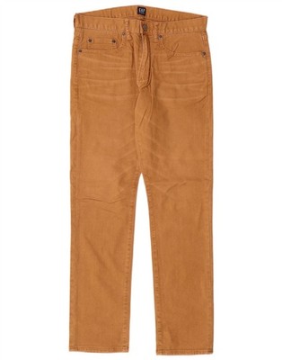 GAP Herren Straight Freizeithose W30 L30 Beige Baumwolle BJ03