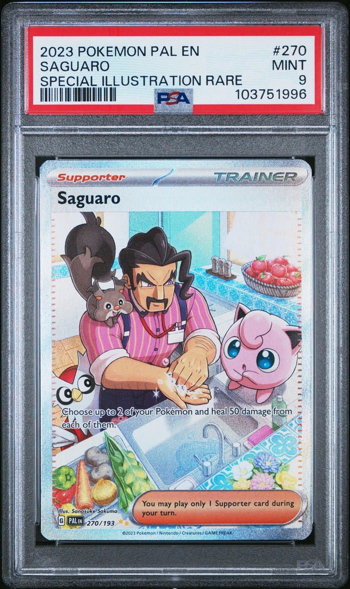 saguaro pokemon card Saguaro Full Art Secret Rare Paldea Evolved 255/193, NM Pokemon Card