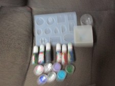 STAMPI IN RESINA, PIGMENTO E GLITTER