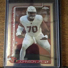 Topps Chrome 2023 Paris Johnson Jr. Arizona Cardinals #3 Rookie NFL Card. rookie card picture