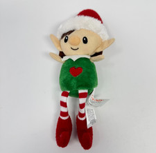 Gund Peppermint Elves Elf Vintage Heart Small Plush Toy Beanie 7-Inch
