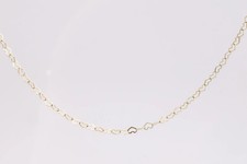 18.5" 14k Yellow Gold Heart Link Chain 2.77g. 