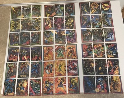 Marvel Universe 1993 Skybox 180 Base Trading Card Set