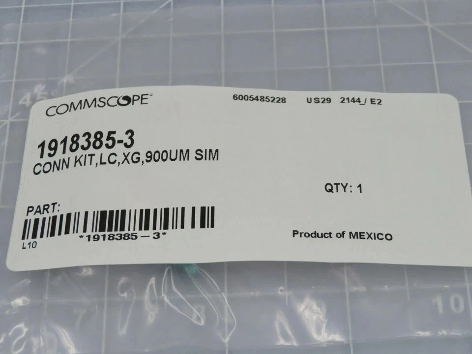NEW LOT OF 10 COMMSCOPE 1918385-3 CONN KIT LC XG 900UM SIM T189867 NIB - Image 4 of 4