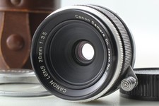CLA'D [Near MINT w/ case] Tested Canon 28mm f3.5 L39 Leica screw Lens From JAPAN