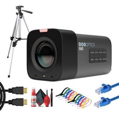 PTZOptics Studio SE Hive-Linked PTZ Camera w/ 20x Optical Zoom, HD Streaming 