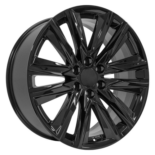 22x9 OE Wheels CA91 Gloss Black Wheel 6x5.5 (28mm) - Picture 3 of 7