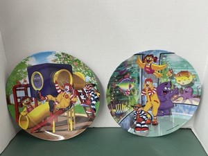MCDONALDS PLASTIC PLATES-SET OF 5. 2-1977 3-2004