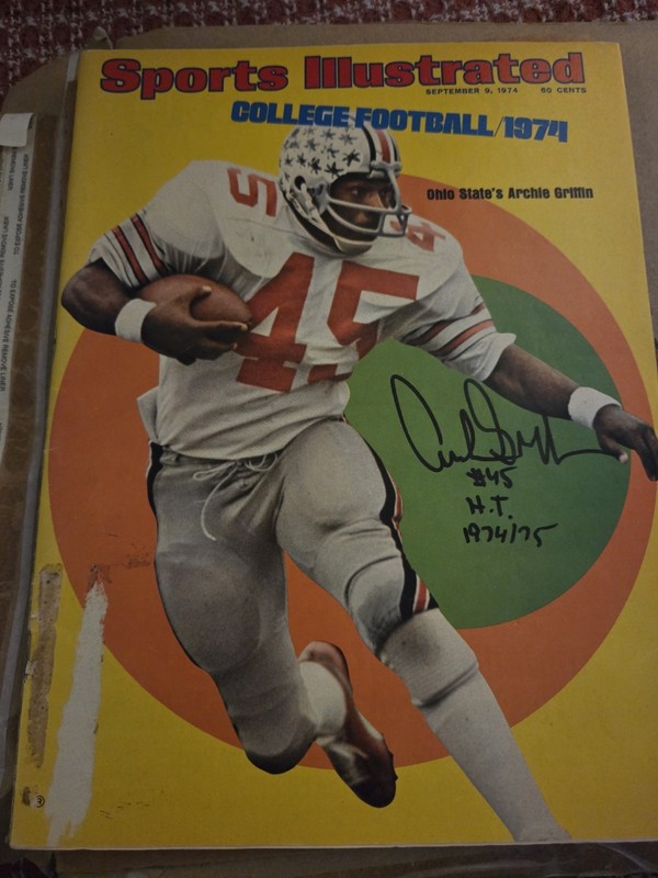 Sports Illustrated Original Magazine Signed Archie Griffin Ohio State 1974 (NA)