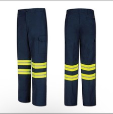 Red Kap Reflective High Visibility Mens Work Pants 62x31 Industrial Uniform