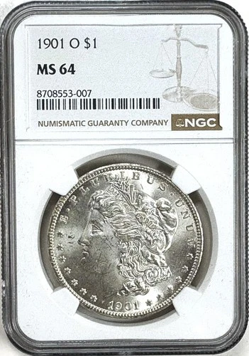 1901-O Morgan Silver Dollar MS64 NGC Brown Label
