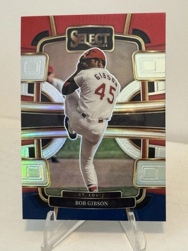 2024 Panini Select Bob Gibson Red & Blue Prizm #61 - Cardinals
