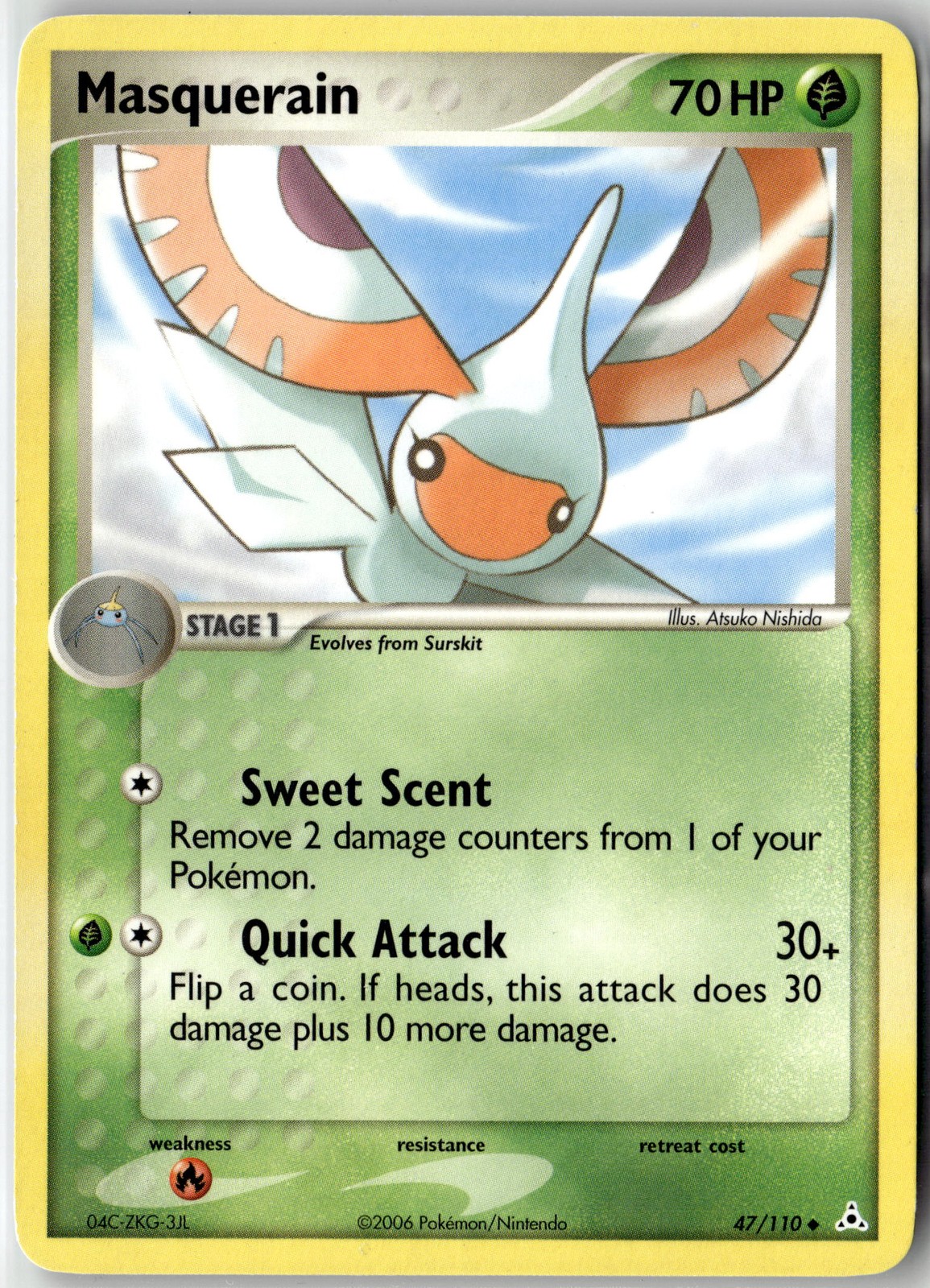 Masquerain Uncommon Holon Phantoms 47/110 NM