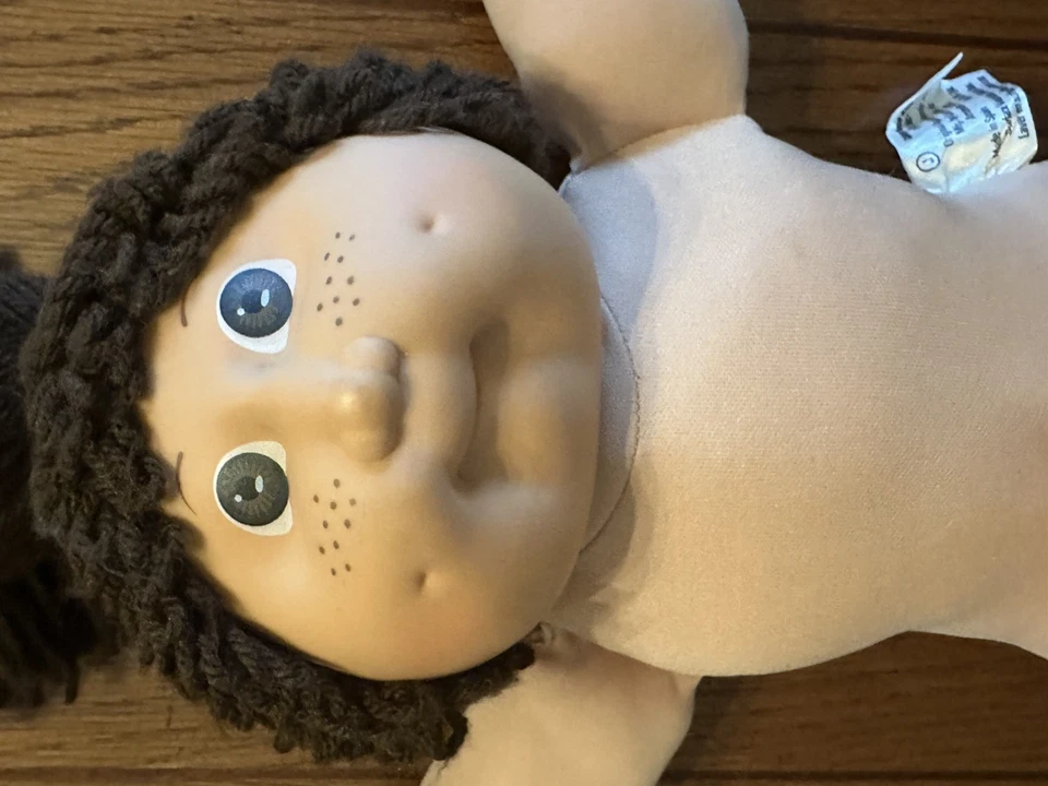 Cabbage Patch Doll Jesmar Made In Spain Brunette Single Ponytail Freckles 1982 - Image 2 of 4