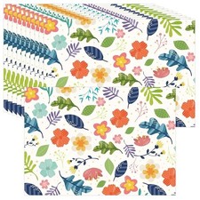 50 PCS Spring Paper Place Mats, Spring Flower Floral Disposable Spring Flower 2