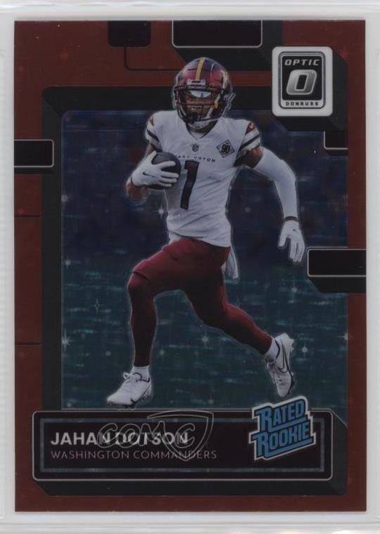 2022 Panini Donruss Optic Rated Rookie Red Stars Prizm Jahan Dotson #210 03tv