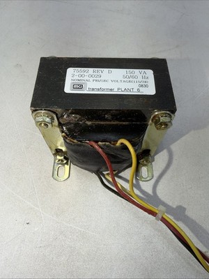 MCI 75592 Rev D 150VA 50/60HZ 2-00-0029 Transformer
