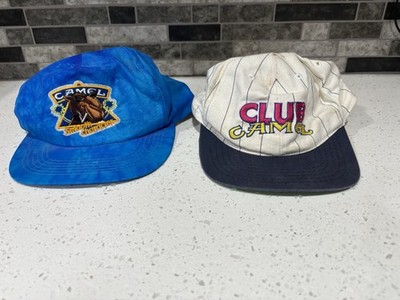 VTG 90's Camel Cigarettes Hat Caps Snap Back Club Camel Joe Camel Tie Dye  Lot