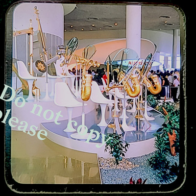 1964 World's Fair NEW YORK Ford Auto Parts Orchestra Stereo Realist 3D slide Vtg
