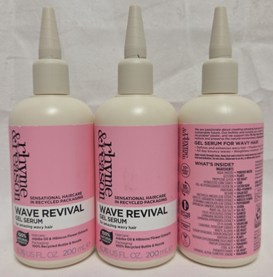 (3 Ct) Rhyme & Reason Sensational Haircare Wave Revival Gel Serum Jojoba 6.7oz