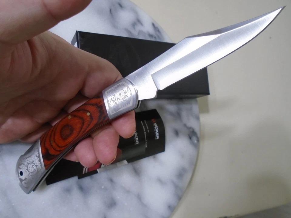 Boker Magnum Fancy Pakkawood 大号锁背口袋刀折叠猎人 01SC002 — 第 2/4 张图片