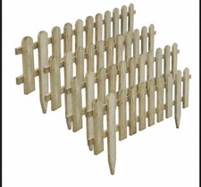 Pack of 4 X Picket Fence Panel Wooden Fence Panel Garden Fencing