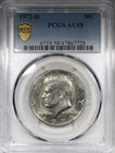1972-D No FG Kennedy Half Dollar PCGS AU58 Circulated Coin 50C
