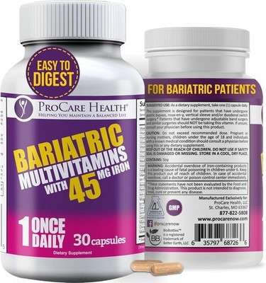 ProCare Health Bariatric Multivitamin with Iron 45mg  (1 Month Supply)