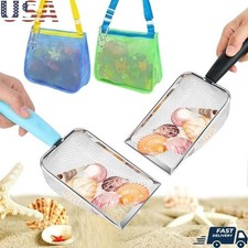 2Pack Beach Mesh Shovel with Mesh Beach Bag for S