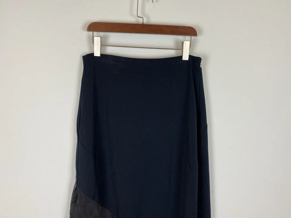 Saia Longa Assimétrica MARITHE FRANCOIS GIRBAUD Preta Y2K Avant Garde Tamanho 40 - Imagem 2 de 4