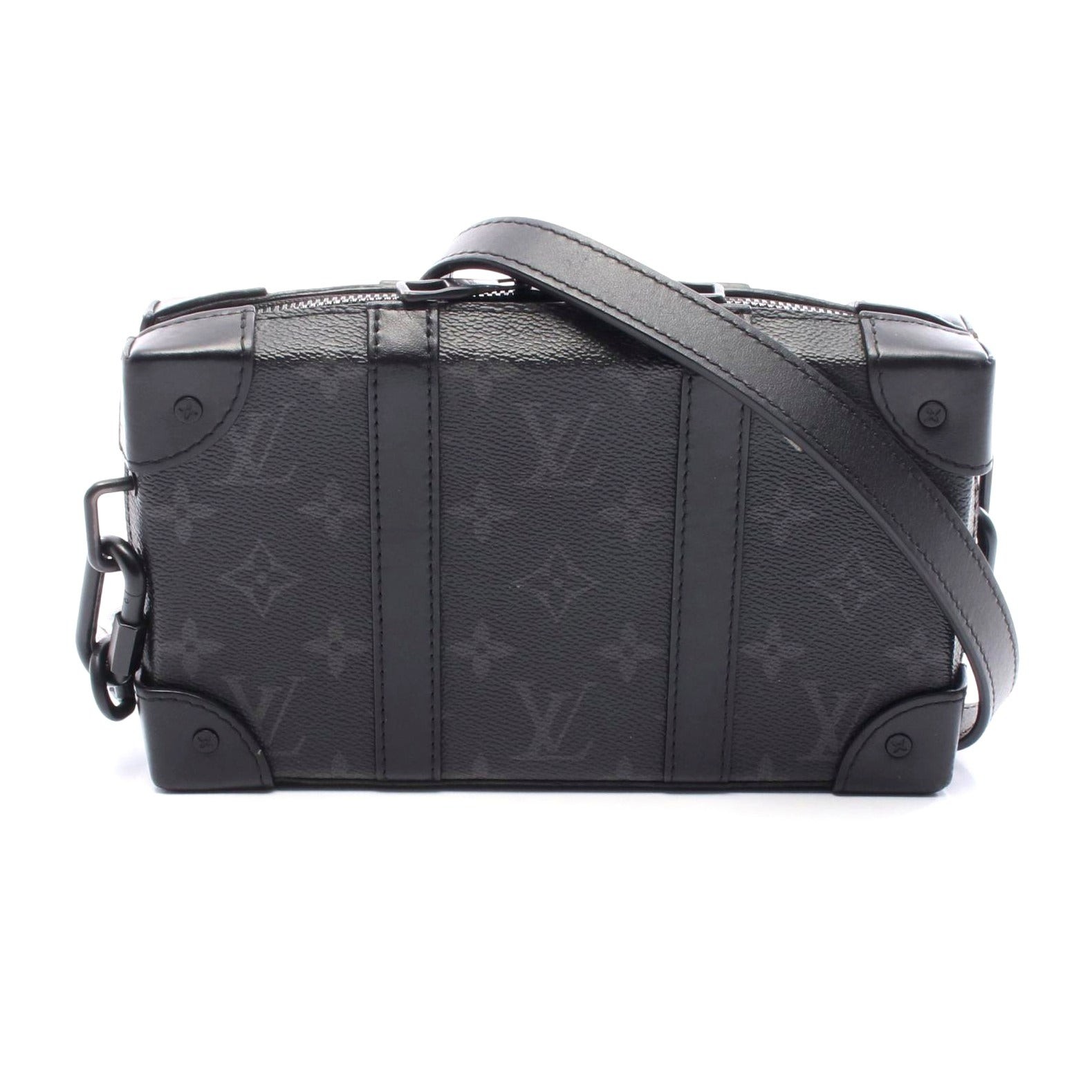 Louis Vuitton Soft Trunk Wallet Monogram Eclipse Bag Men Black One Size