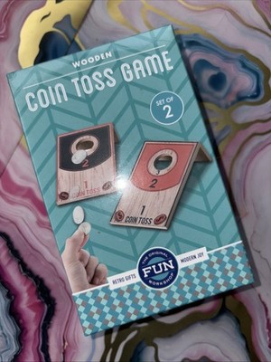 Wooden Coin Toss Game Not So Corny Quarters Corn Hole Quarterhole Hunting