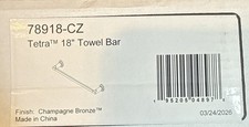 Delta 78918-CZ Tetra 18" Towel Bar Champagne Bronze Brand New Open Box