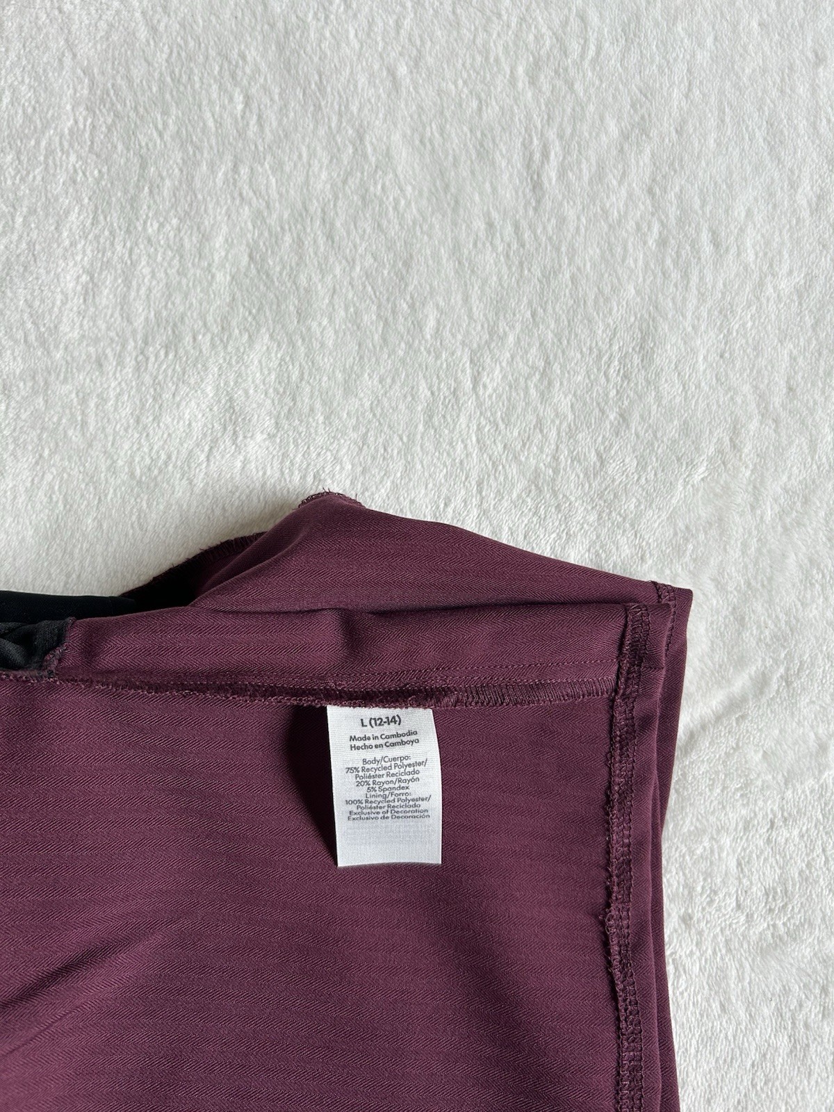 No Boundaries Sweetheart Dark Cherry Semi Cropped Tank Top L (12-14) Chest 35"