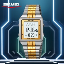 Countdown Mens Wristwatch Luxury Stainless Steel SKMEI 2335 Digital Electronic