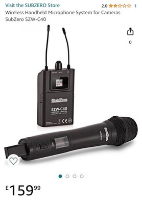 SubZero SZW-C40H kabelloses Kamera-Handmikrofonsystem