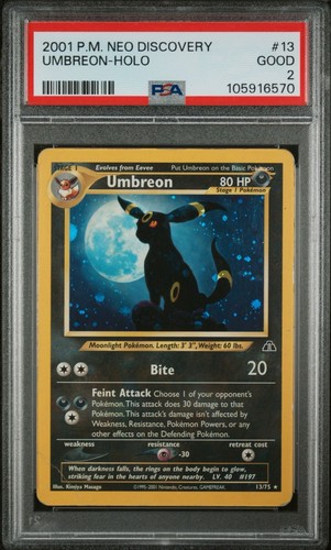 Umbreon (Unlimited) graded PSA 2 for sale on eBay