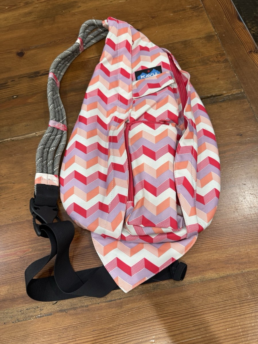 NWOT Kavu Corduroy Sling Bag in Mauve with Patterned Strap KAVU Crossbody Limited Edition Bags & Handbags for Women for  main image 3