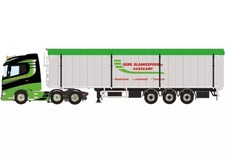 WSI Models Daf Gebr. Blankespoor; Daf Xg 6x2 Twin Steer Volume Trailer 3 Axle 1:50 01-4580