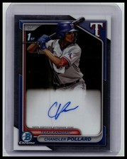 2024 Bowman #CPA-CP Chandler Pollard Chrome Prospect Autographs