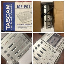 Tascam MF-P01 Portastudio 4-Track Analog Cassette Tape Recorder with Adapter