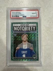 2025 Panini Mosaic Jaxson Dart Notoriety Green Mosaic #11 Rookie Giants RC PSA10