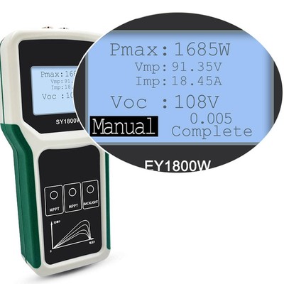 Multimeter Solarpanel Tester EY1800W mit LCD Display und Schutzfunktionen